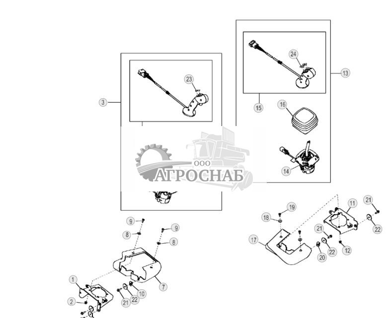 Элементы управления на джойстике повышенного комфорта с переключателями управления навесным оборудованием - ST318 148.jpg